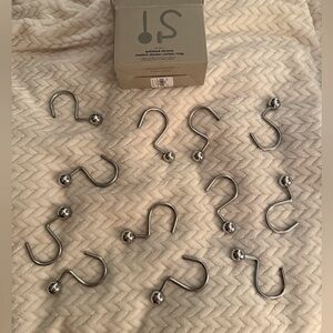 West Elm Chrome Shower Curtain rings